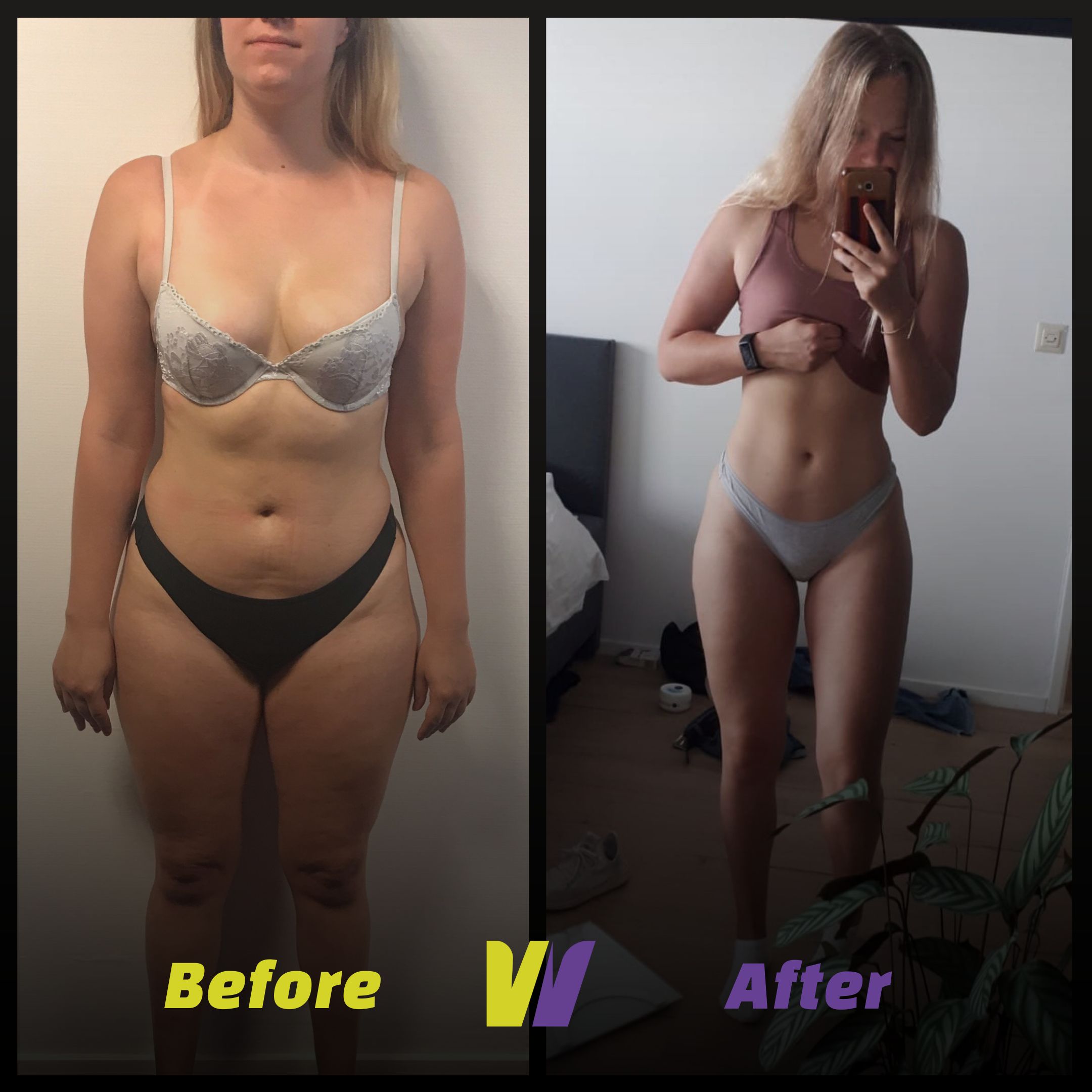 Transformatie na twaalf weken personal training, voorbeeld 13