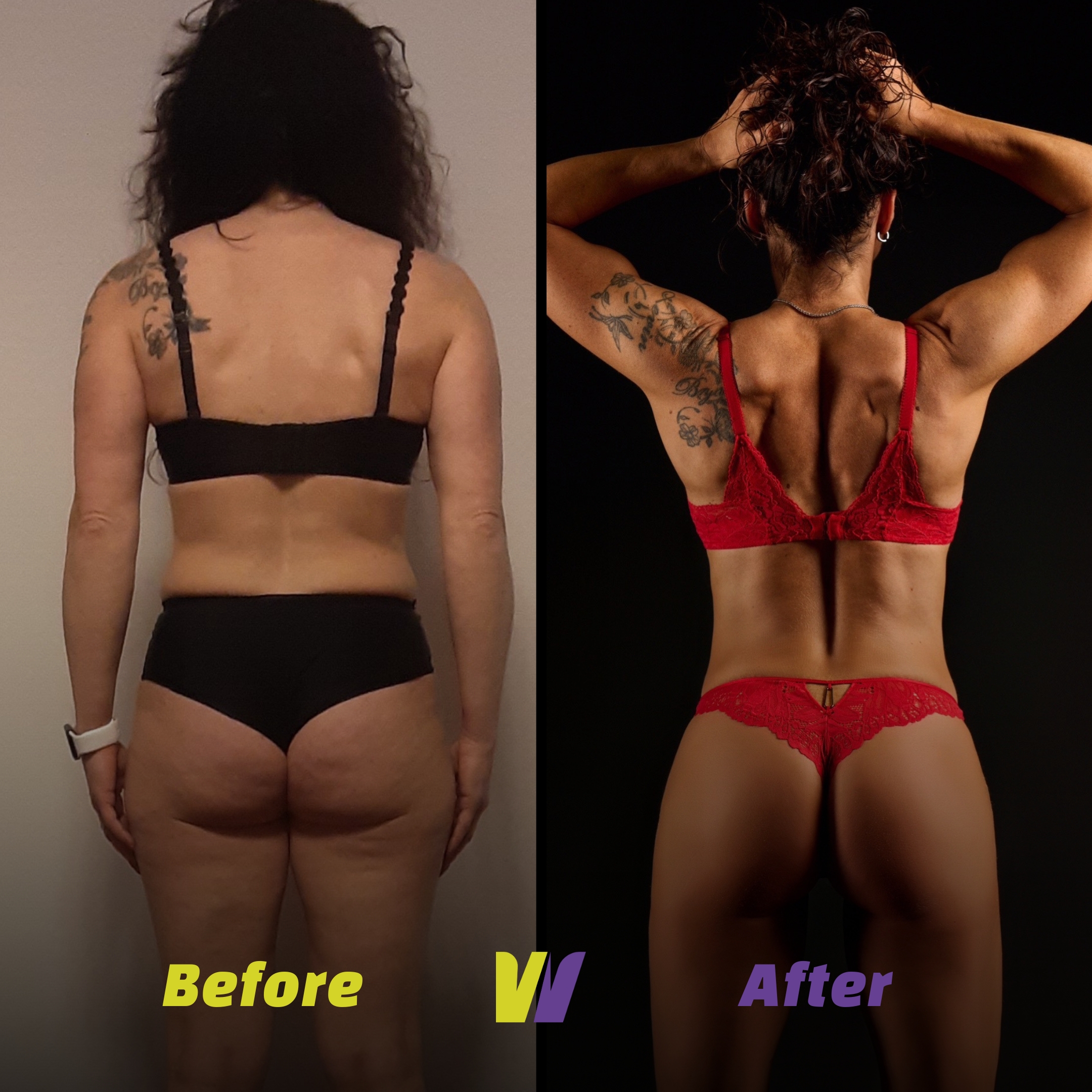 Transformatie na twaalf weken personal training, voorbeeld 17