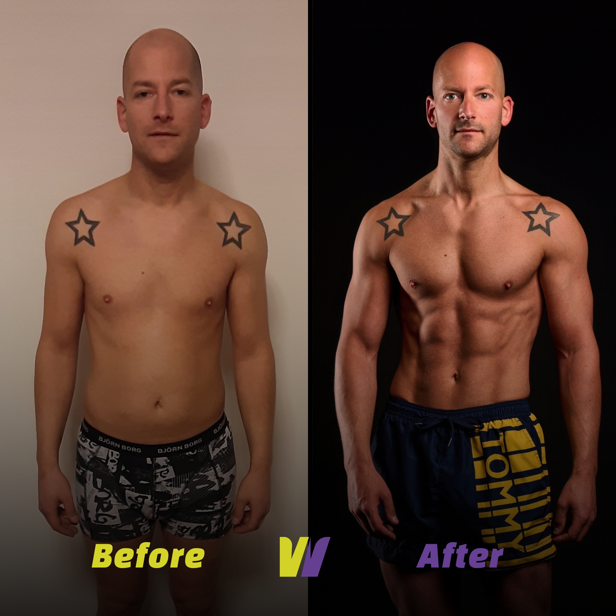 Transformatie na twaalf weken personal training, voorbeeld 19