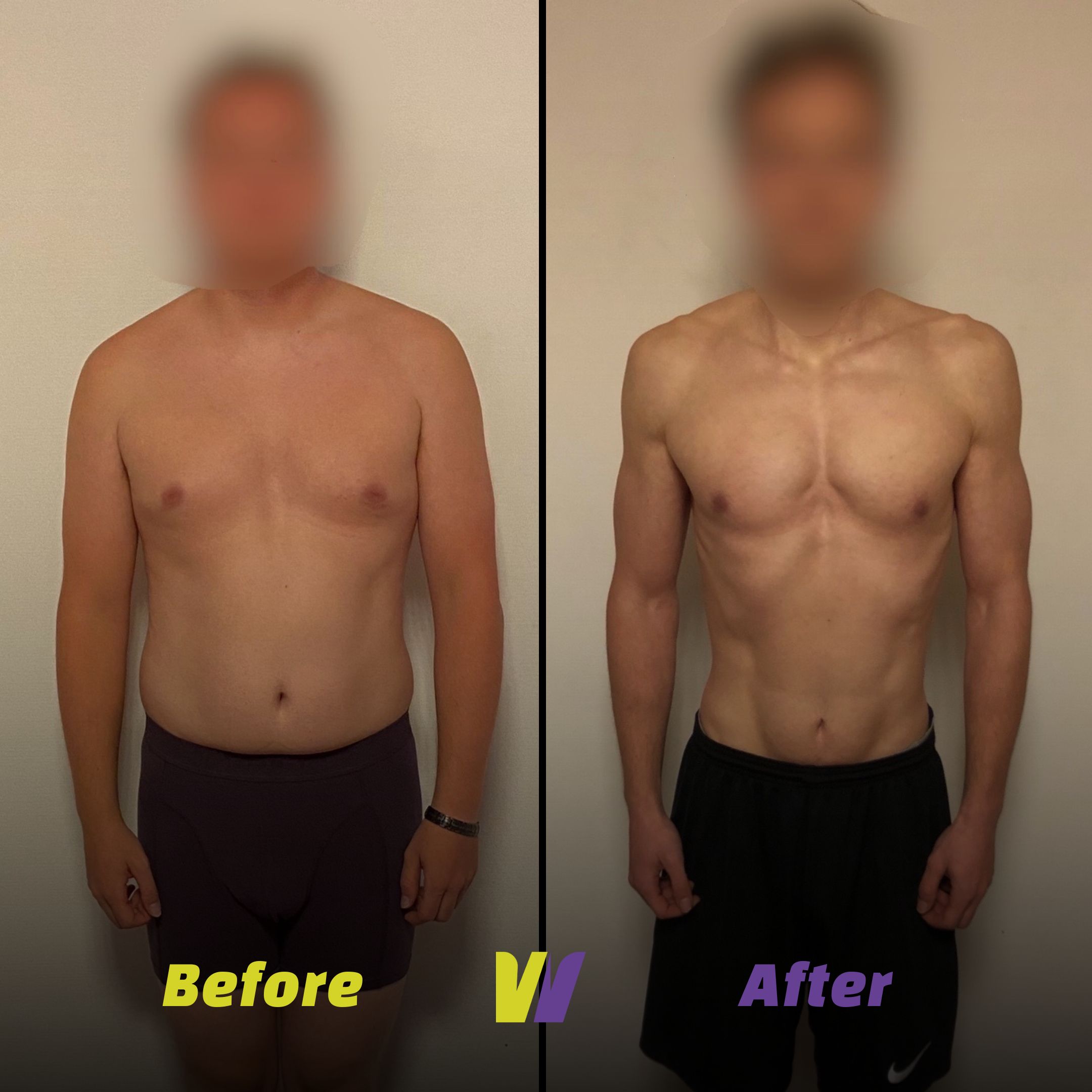 Transformatie na twaalf weken personal training, voorbeeld 3