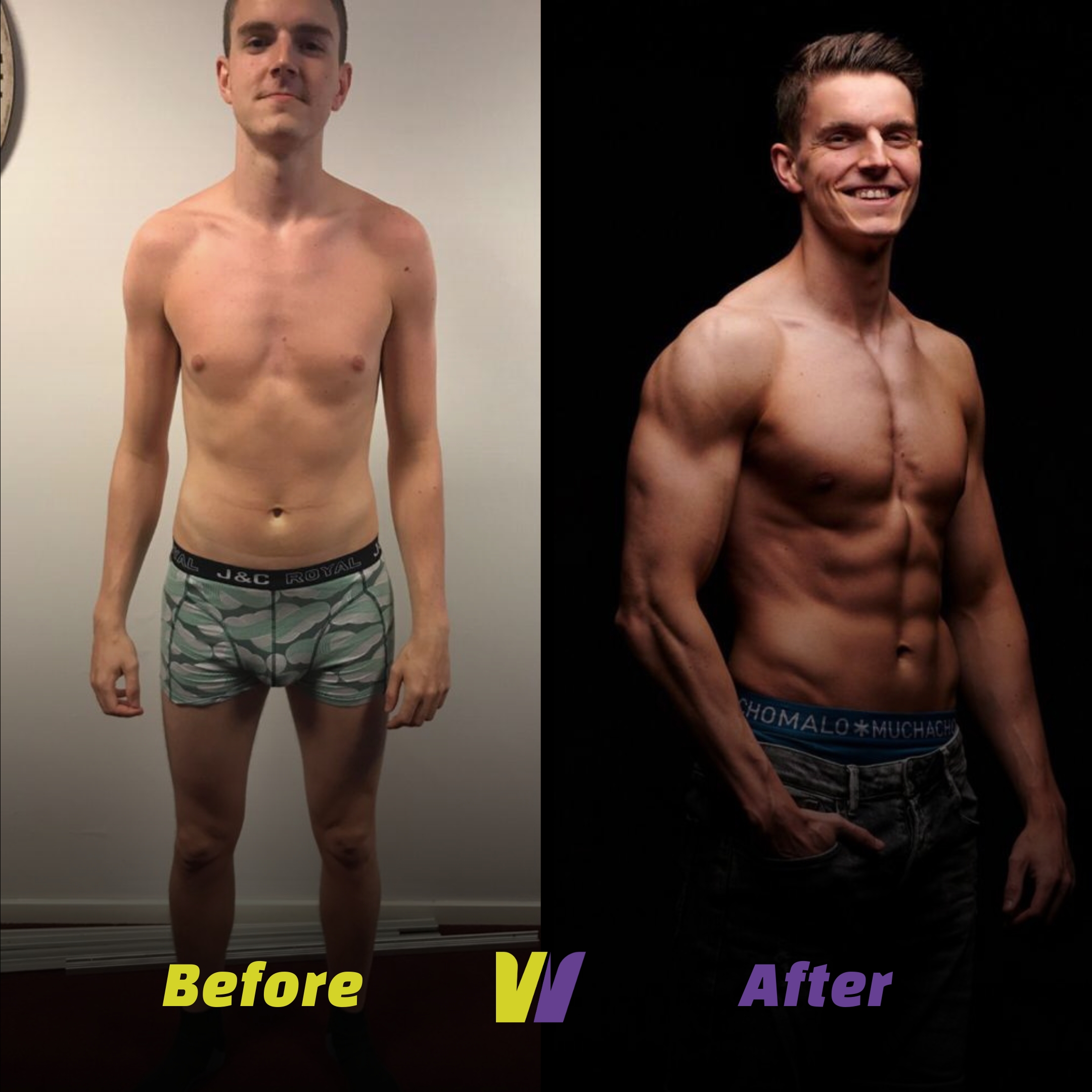 Transformatie na twaalf weken personal training, voorbeeld 7